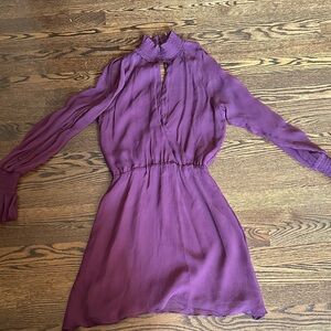 Parker Long Sleeve Purple Dress